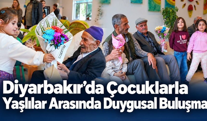 Diyarbakır’da Çocuklarla Yaşlılar Arasında Duygusal Buluşma