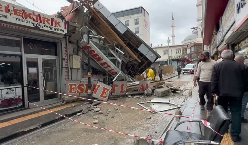 Temel Kazısı sırasında Yanındaki İş Yeri Kısmen Çöktü