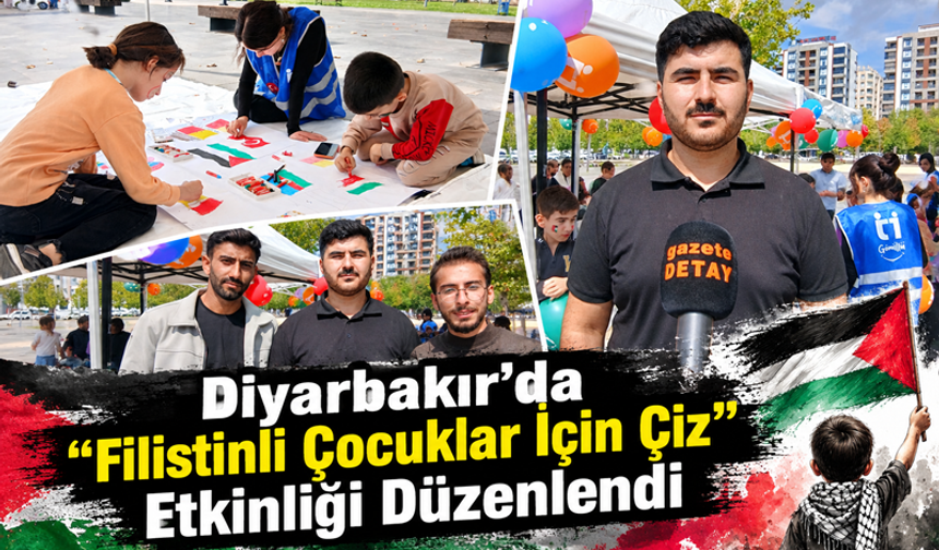 Diyarbakır’da "Filistinli Çocuklar İçin Çiz" Etkinliği Düzenlendi