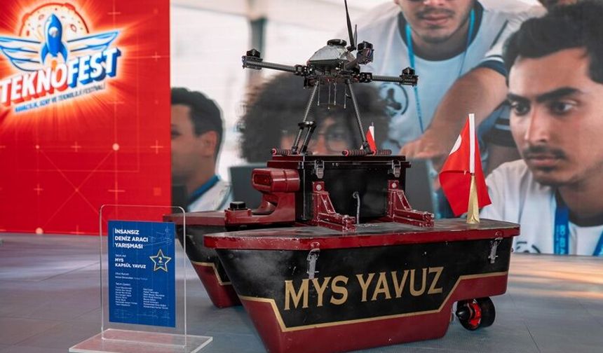 Denizi olmayan Konya’da geliştirildi: İnsansız deniz aracı TEKNOFEST’te Türkiye ikincisi oldu