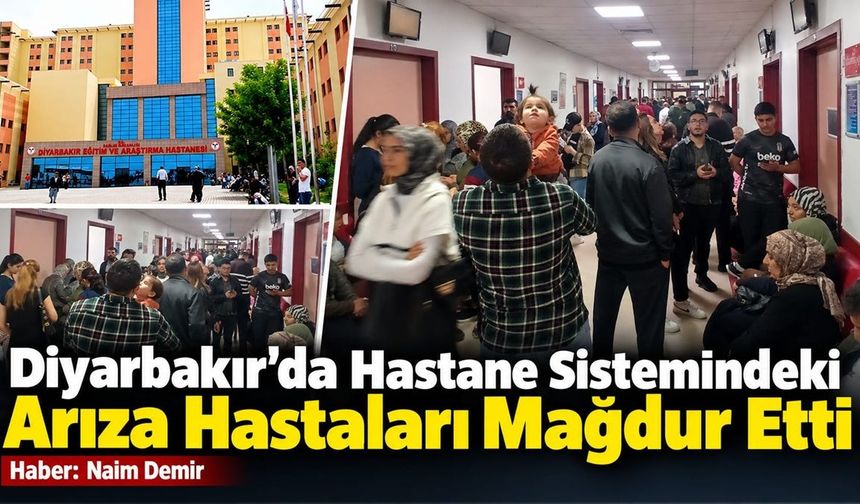 Diyarbakır’da Hastane Sistemindeki Arıza Hastaları Mağdur Etti