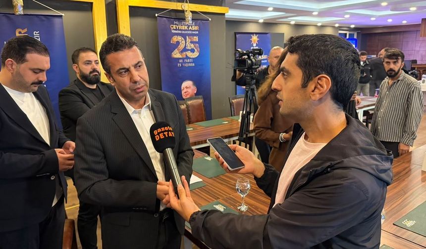 AK Parti Diyarbakır İl Başkanı Sümer’den Gazete Detay’a Özel Açıklamalar