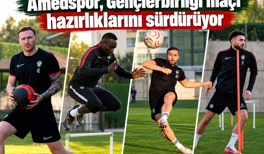 Amedspor, Gençlerbirliği maçı hazırlıklarını sürdürüyor