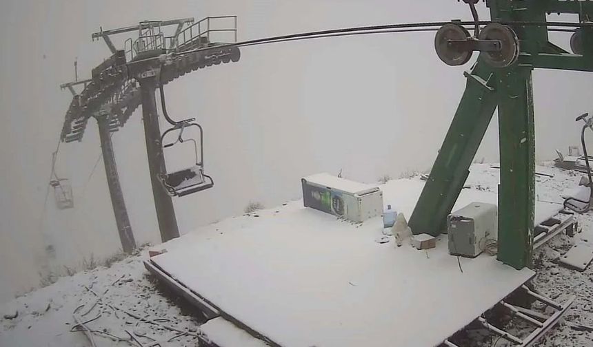 İzmir’in Yüksek Kesimlerine Kar Yağdı