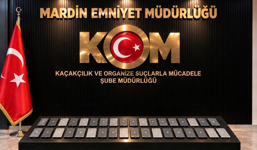 Midyat’ta Kaçakçılık Operasyonu: 36 Cep Telefonu Ele Geçirildi