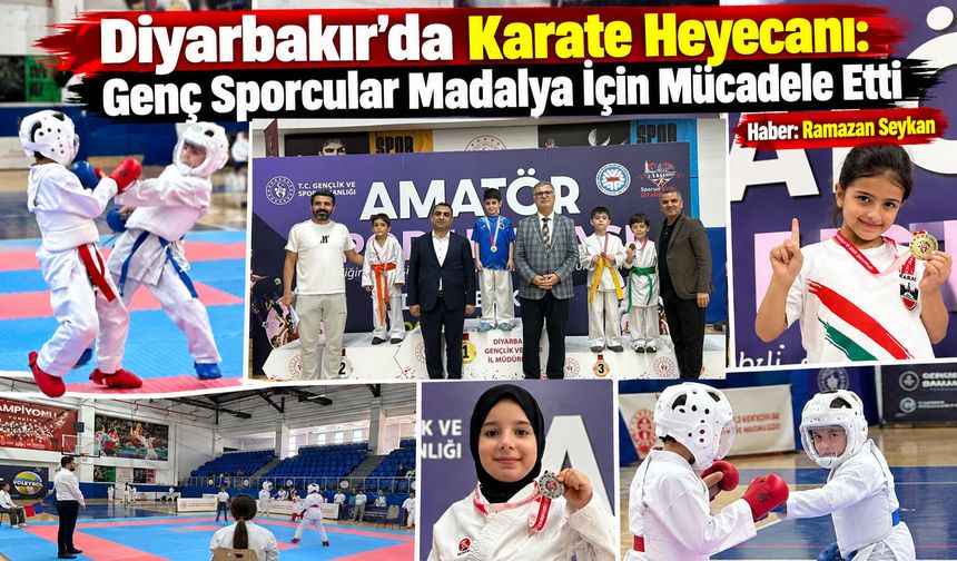 Diyarbakır’da Karate Heyecanı: Genç Sporcular Madalya İçin Mücadele Etti