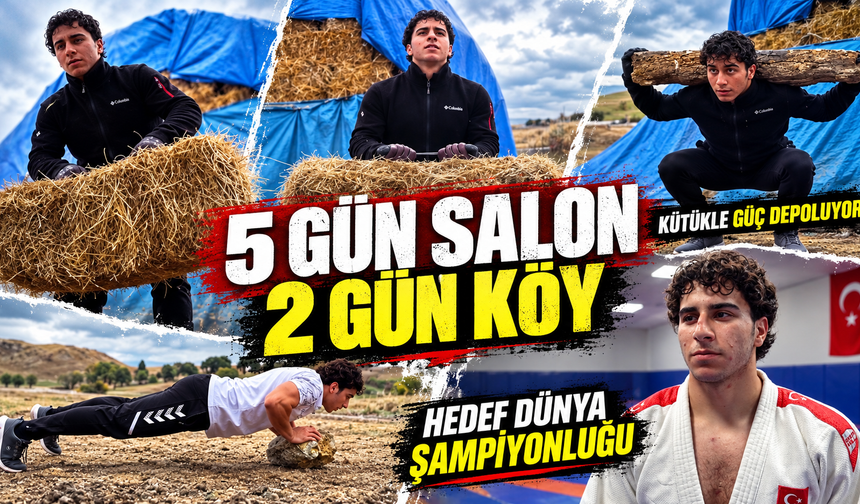 Kütük, saman balyası ve taşlarla Dünya Şampiyonası’na hazırlanıyor