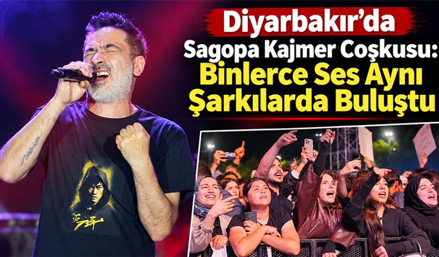 Diyarbakır’da Sagopa Kajmer Coşkusu: Binlerce Ses Aynı Şarkılarda Buluştu