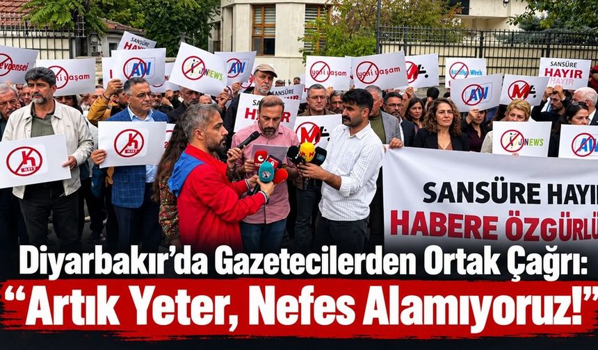 Diyarbakır’da Gazetecilerden Ortak Çağrı: “Artık Yeter, Nefes Alamıyoruz!”