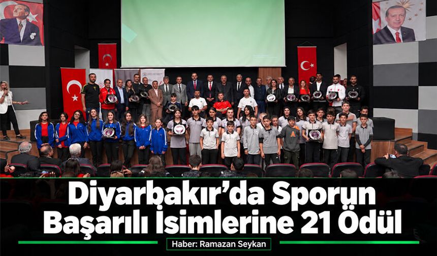 Diyarbakır’da Sporun Başarılı İsimlerine 21 Ödül