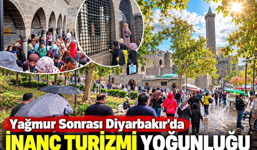 Yağmur Sonrası Diyarbakır’da İnanç Turizmi Yoğunluğu