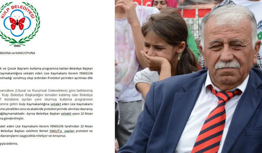 Kulp Belediyesi'nden ‘Protokol Krizine’ açıklama