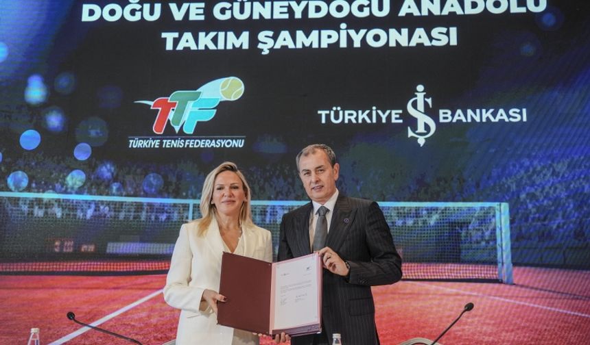 Teniste "Doğu ve Güneydoğu Takım Şampiyonası"na Türkiye İş Bankası sponsor oldu