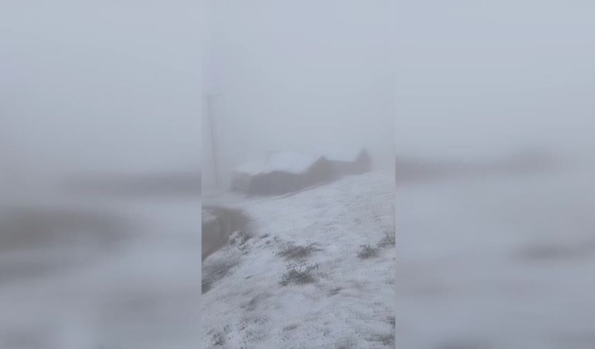 Doğu Karadeniz’in yüksek kesimleri karla beyaza büründü