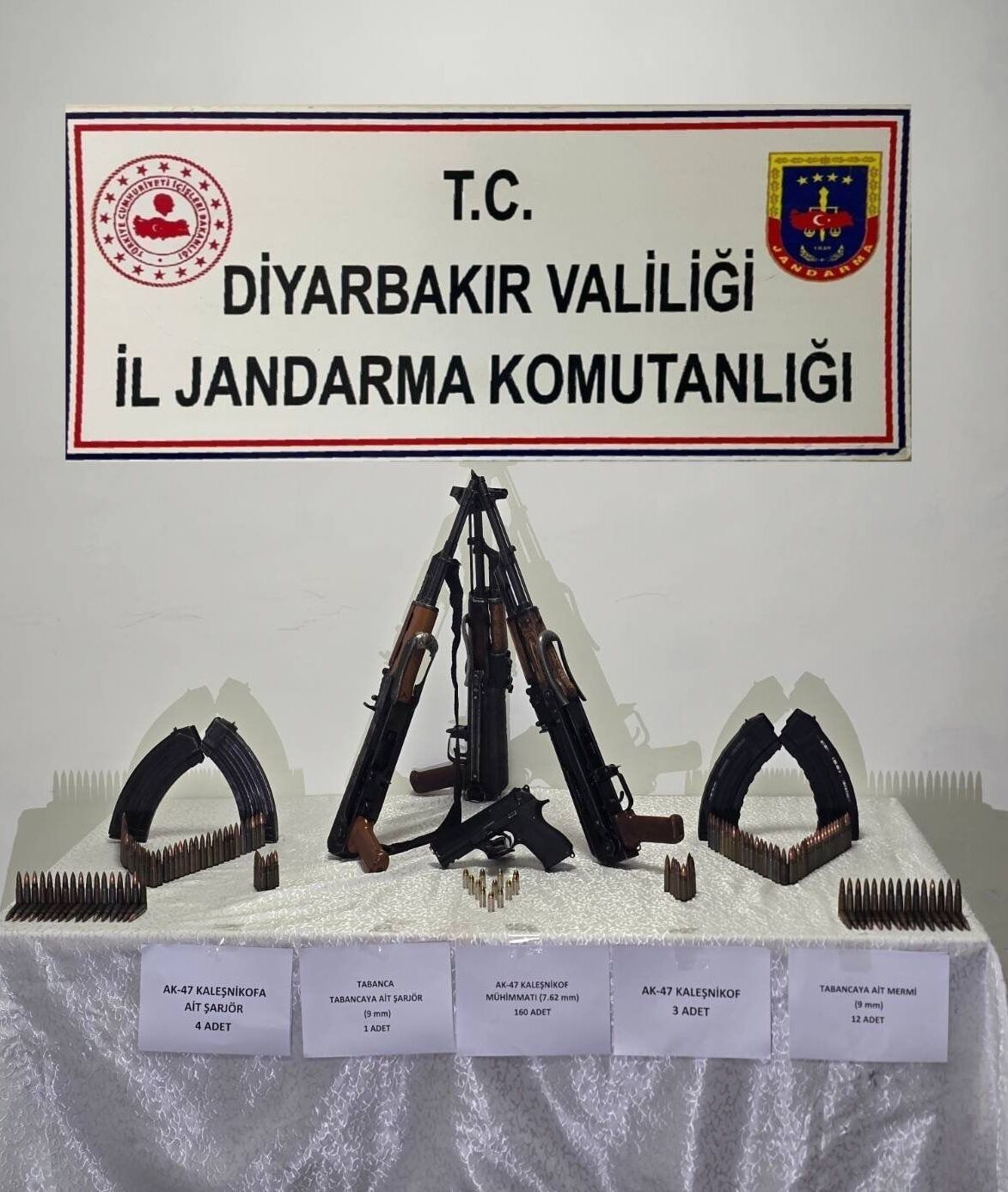 Diyarbakır'da Düzenlenen Operasyonda Silah Ve Mühimmat Ele Geçirildi (1)