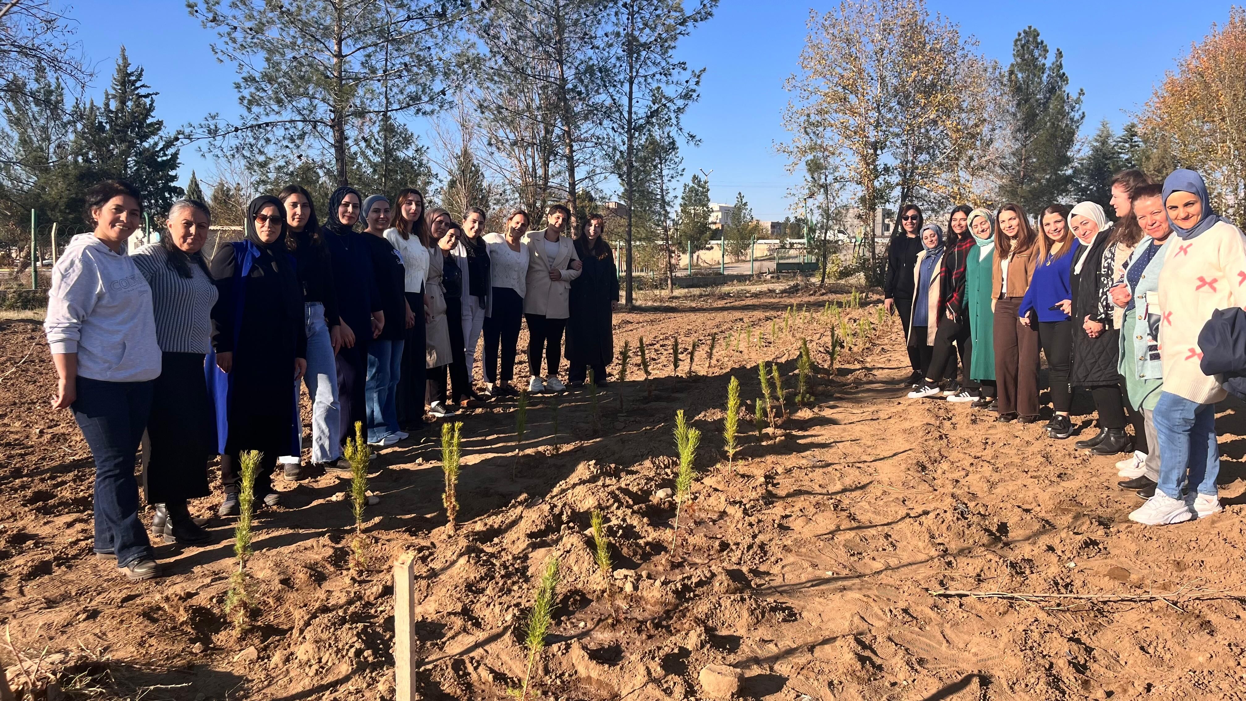 Bismil’de Kadın Mücadelesi Için Onlarca Fidan Toprakla Buluştu (5)