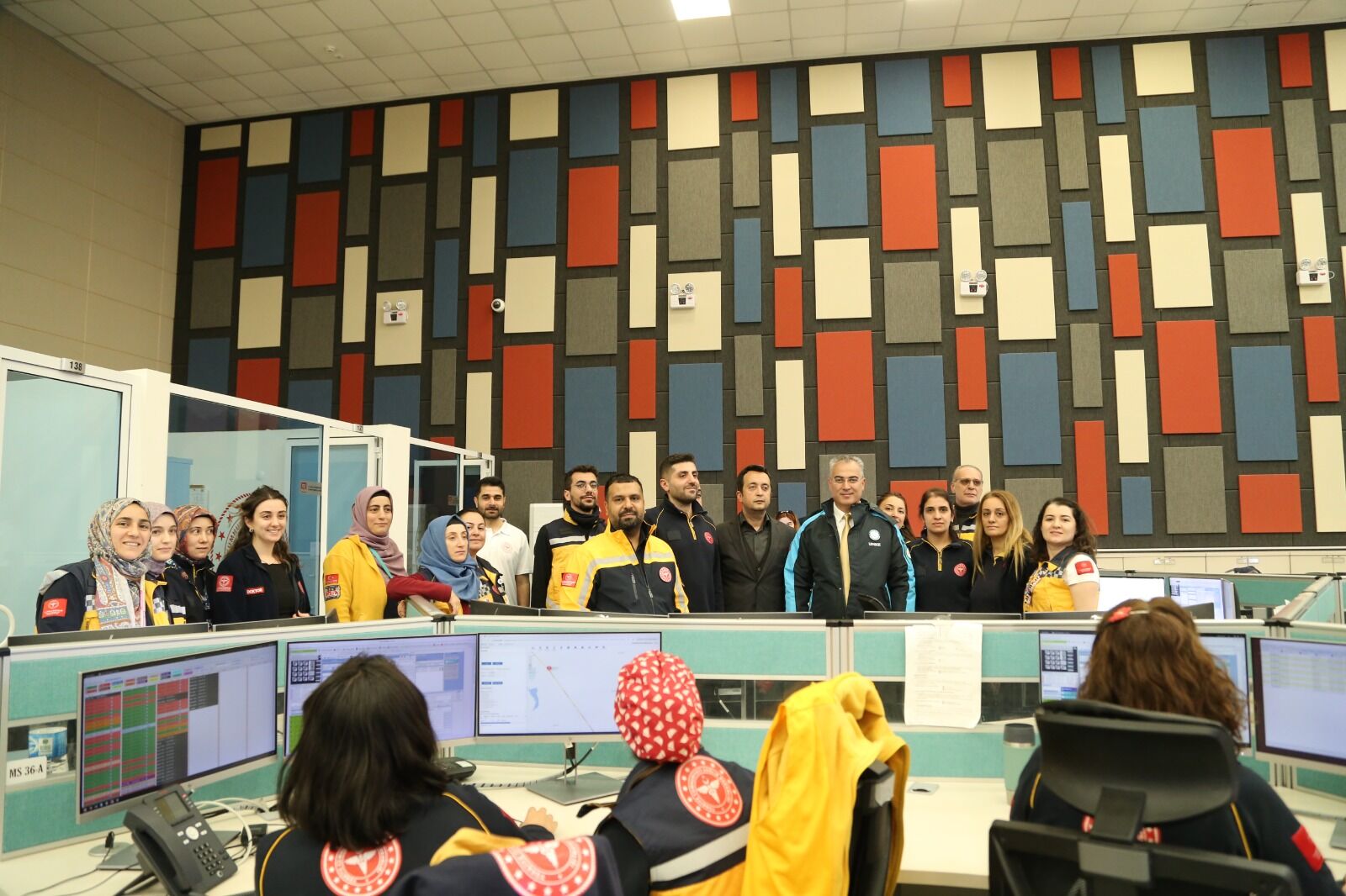 İl Sağlık Müdürü Asiltürk 112 Çağrı Masasında Göreve Katıldı (1)