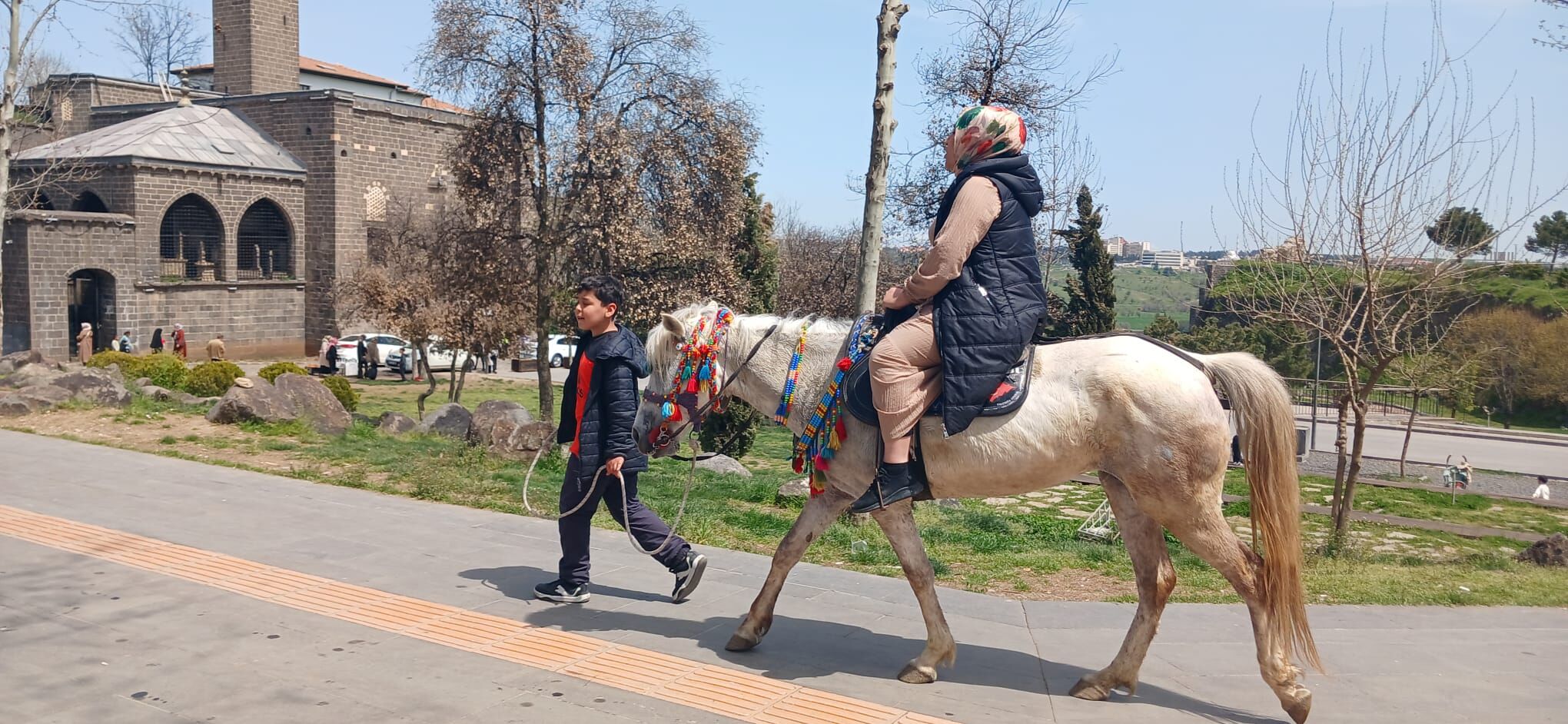 Boyundan Büyük Atlara Seyislik Yapiyor (1)