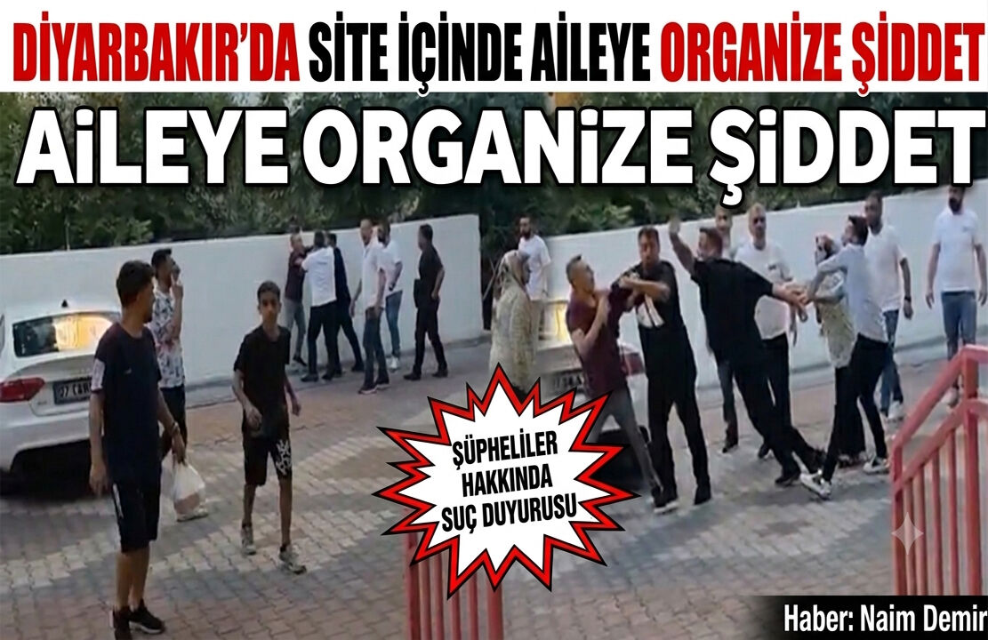 Diyarbakır'da site içinde aileye organize şiddet