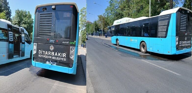 Diyarbakır'da Kavurucu Sıcaklar Belediye Otobüslerini Zorluyor