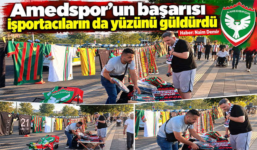 Amedspor’un başarısı işportacıların da yüzünü güldürdü