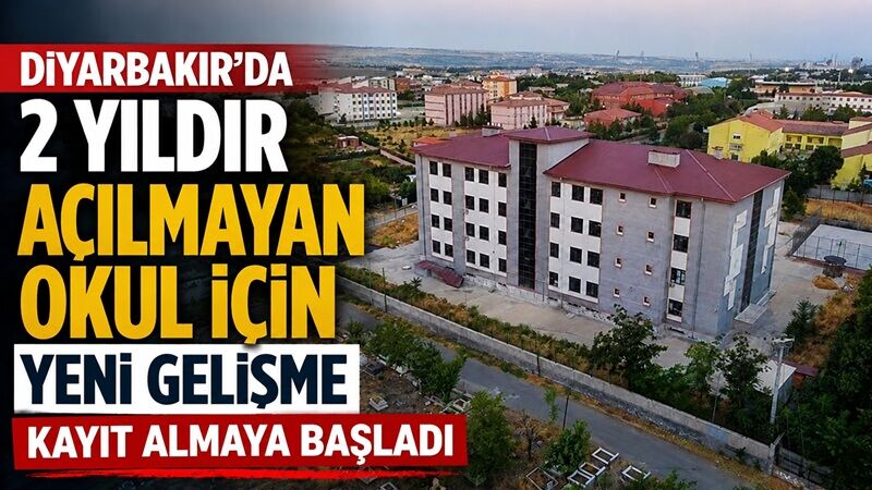 Diyarbakır’da 2 Yıldır Bekleyen Okul Kayıt Almaya Başladı