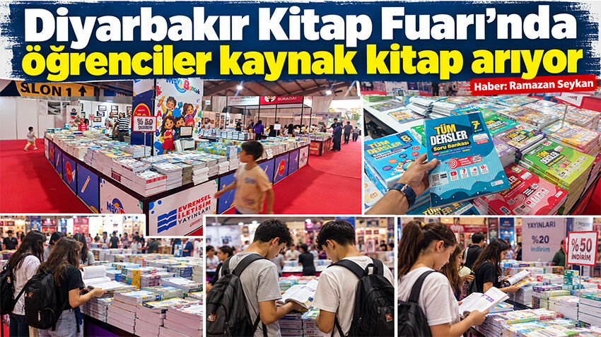 Diyarbakır Kitap Fuarı’nda öğrenciler kaynak kitap arıyor
