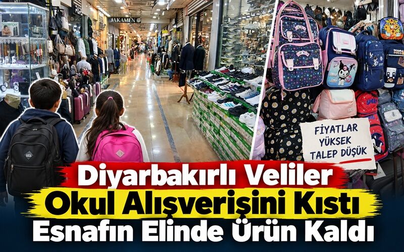 Diyarbakırlı Veliler Okul Alışverişini Kıstı Esnafın Elinde Ürün Kaldı