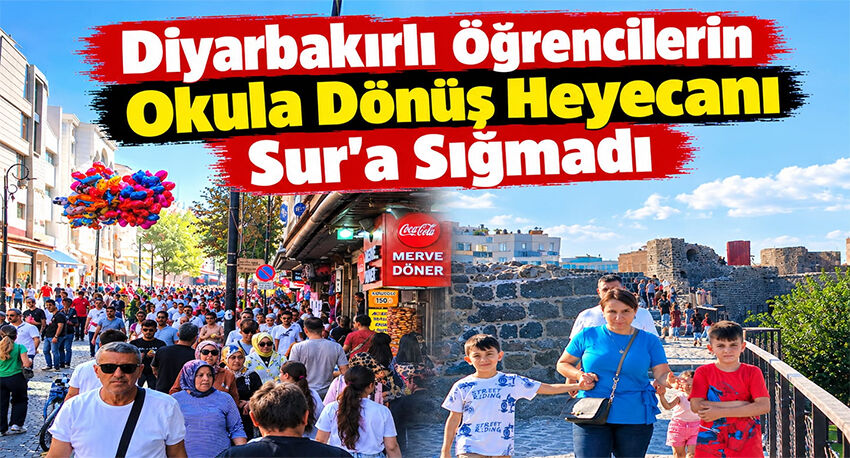 Diyarbakırlı Öğrencilerin Okula Dönüş Heyecanı Sur'a Sığmadı