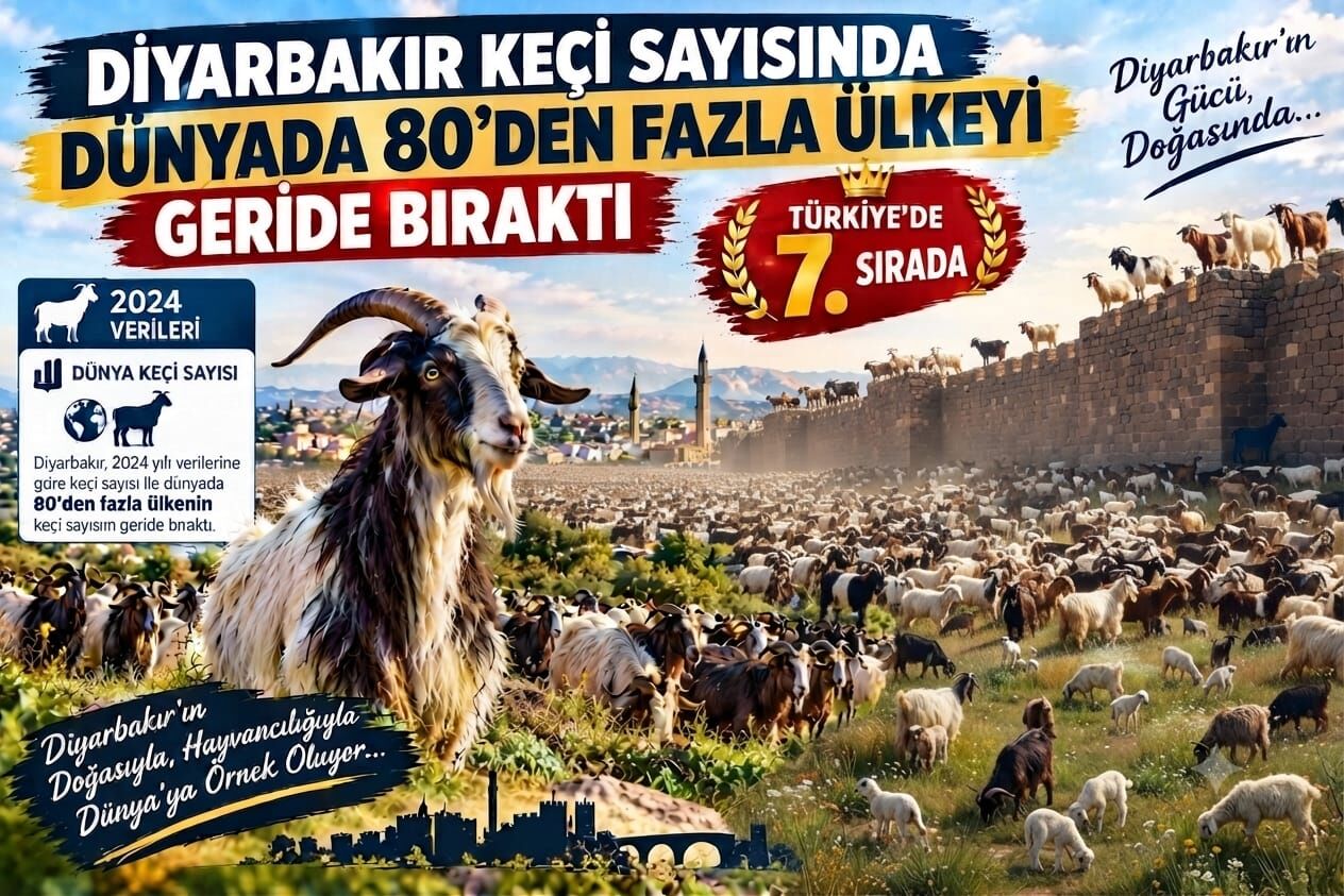 Diyarbakır keçi varlığında 80’den fazla ülkeyi geride bıraktı!