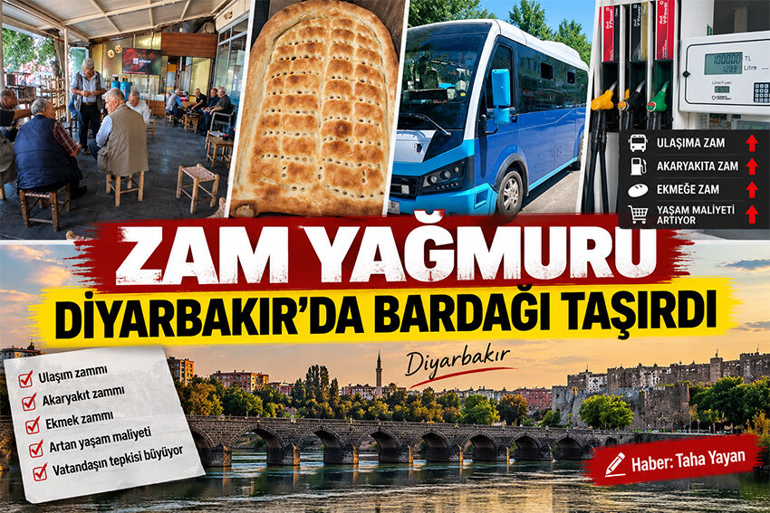 Zam Yağmuru Diyarbakır'da Bardağı Taşırdı