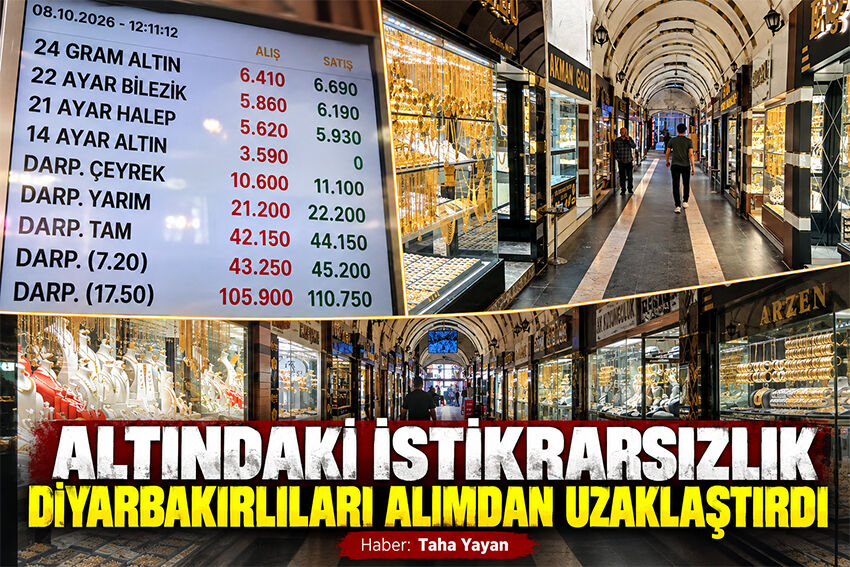 Altındaki İstikrarsızlık Diyarbakırlıları Alımdan Uzaklaştırdı