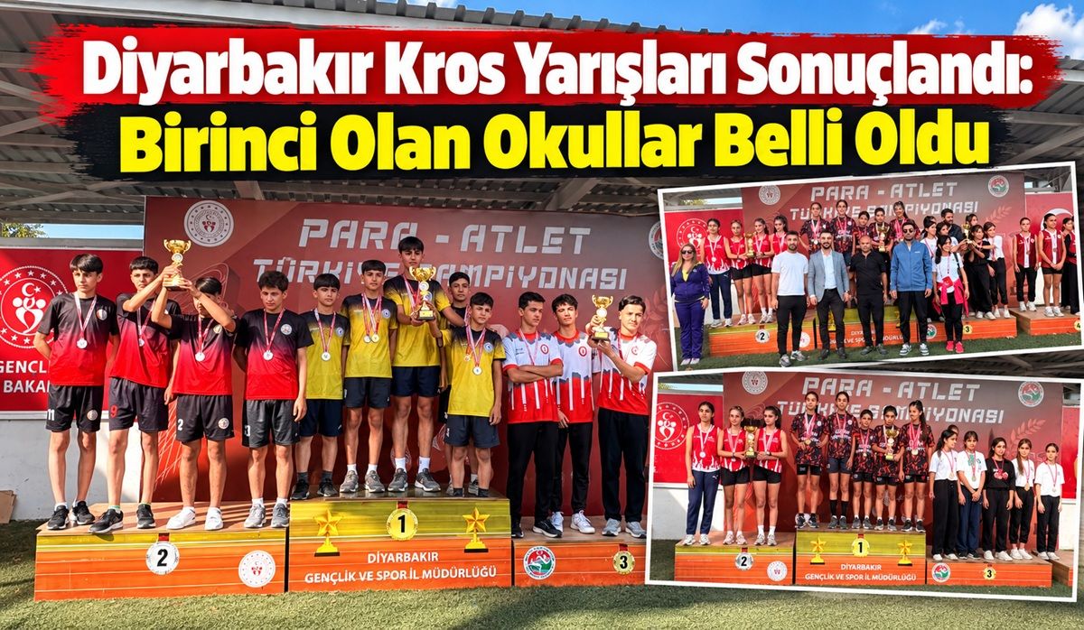 Diyarbakır Kros Yarışları Sonuçlandı: Birinci Olan Okullar Belli Oldu
