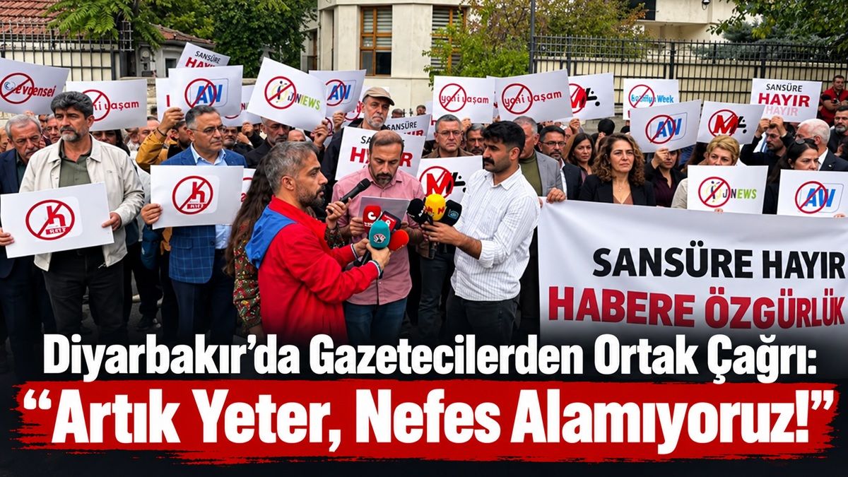 Diyarbakır’da Gazetecilerden Ortak Çağrı: “Artık Yeter, Nefes Alamıyoruz!”